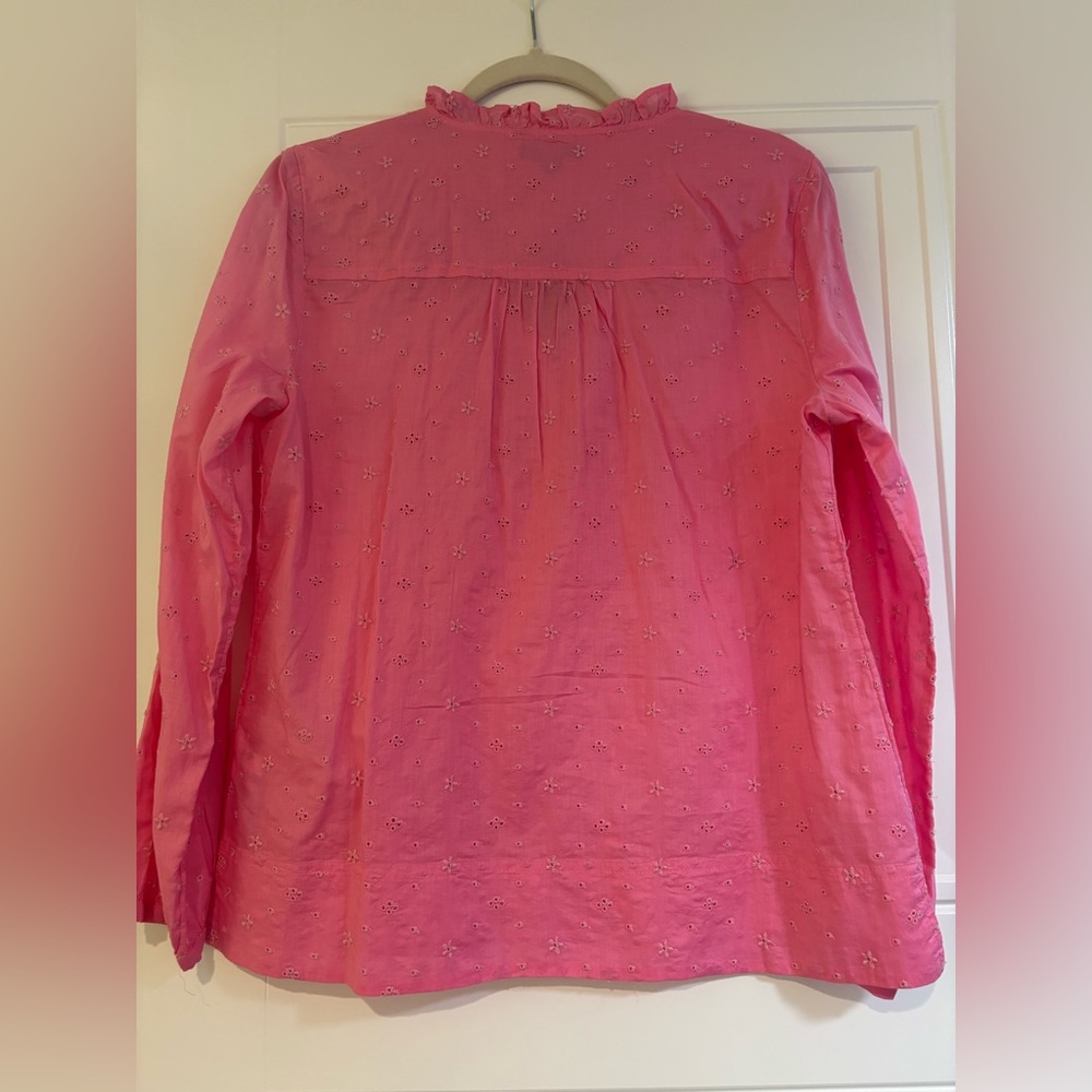 Pink Ruffled Women's Top - Picture 3 of 5